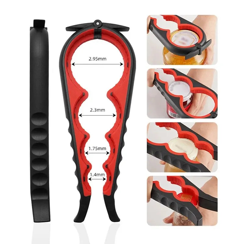 Multi-Function Bottle Opener Keychain