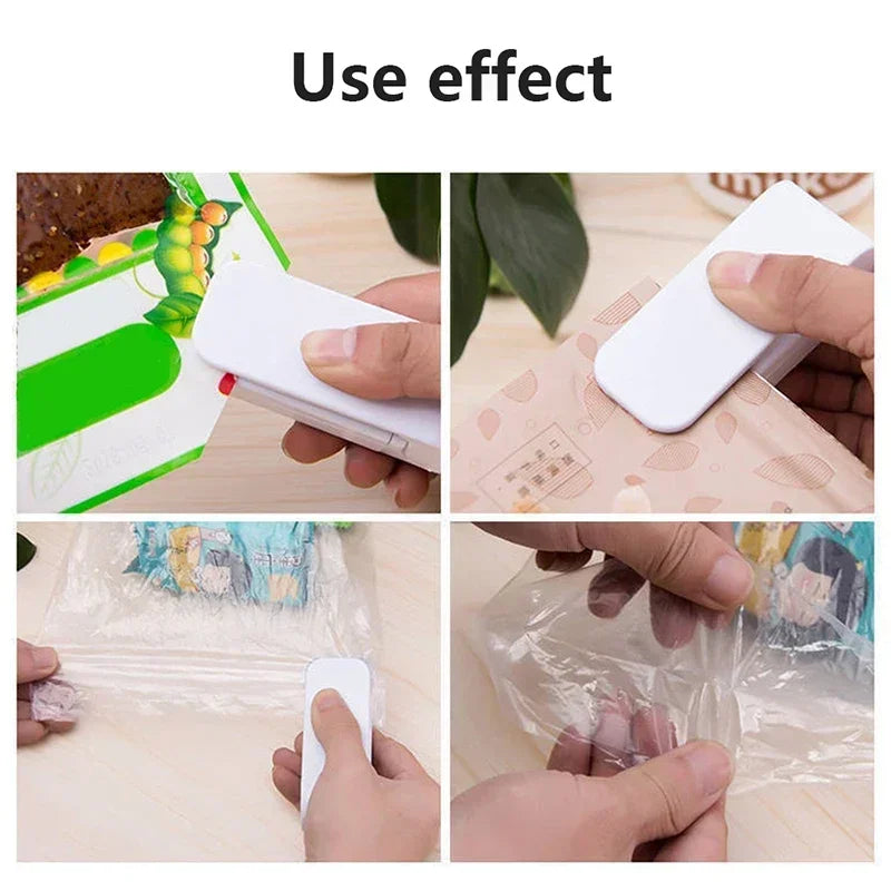 Mini Heat Bag Packaging Sealer Portable Plastic Bag Clip Sealing Machine Food Storage Seal Snack Sealing Kitchen Gadgets