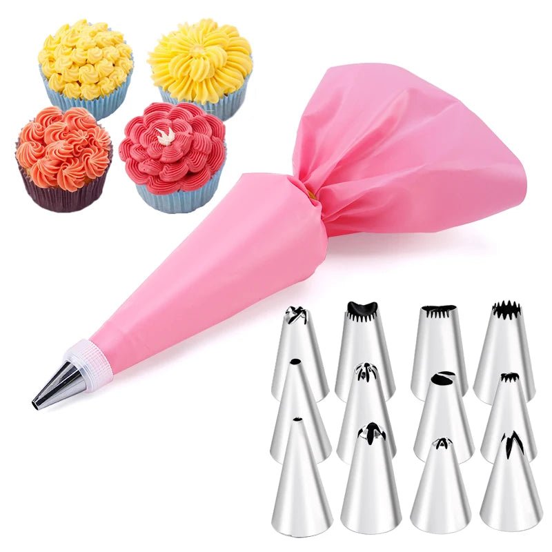 Stainless Steel Cake Frosting Tools – 6-24 Pcs Decorating Set