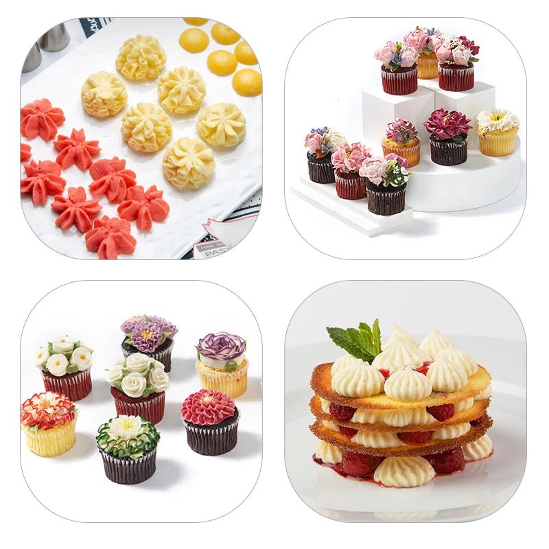 Stainless Steel Cake Frosting Tools – 6-24 Pcs Decorating Set
