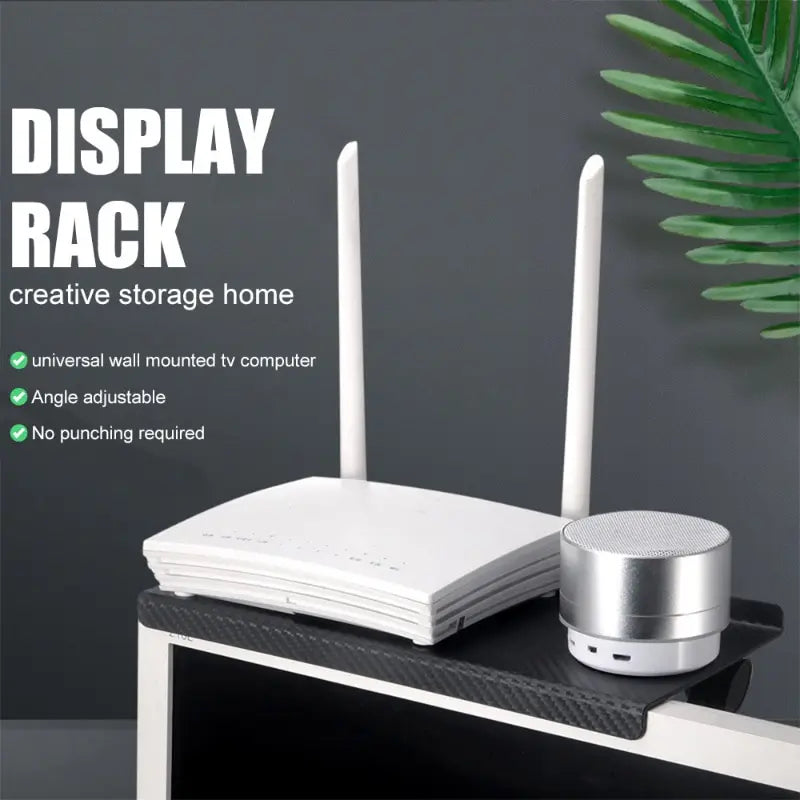 Adjustable Storage Rack At The Top Of The TV Screen, Computer Desktop Monitor Stand, TV Router Storage Rack, Home Manager