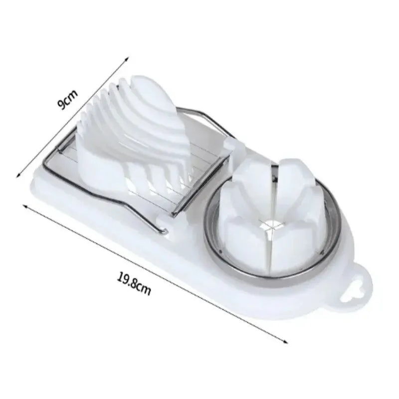 Multifunctional Egg Cutter Stainless Steel Egg Slicer Sectioner Cutter Mold Flower-Shape Luncheon Meat Cutter Kitchen Gadgets