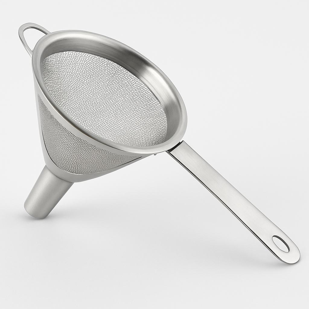 Silver Spoon Strain – Funnel Strainer for Food & Vegetables