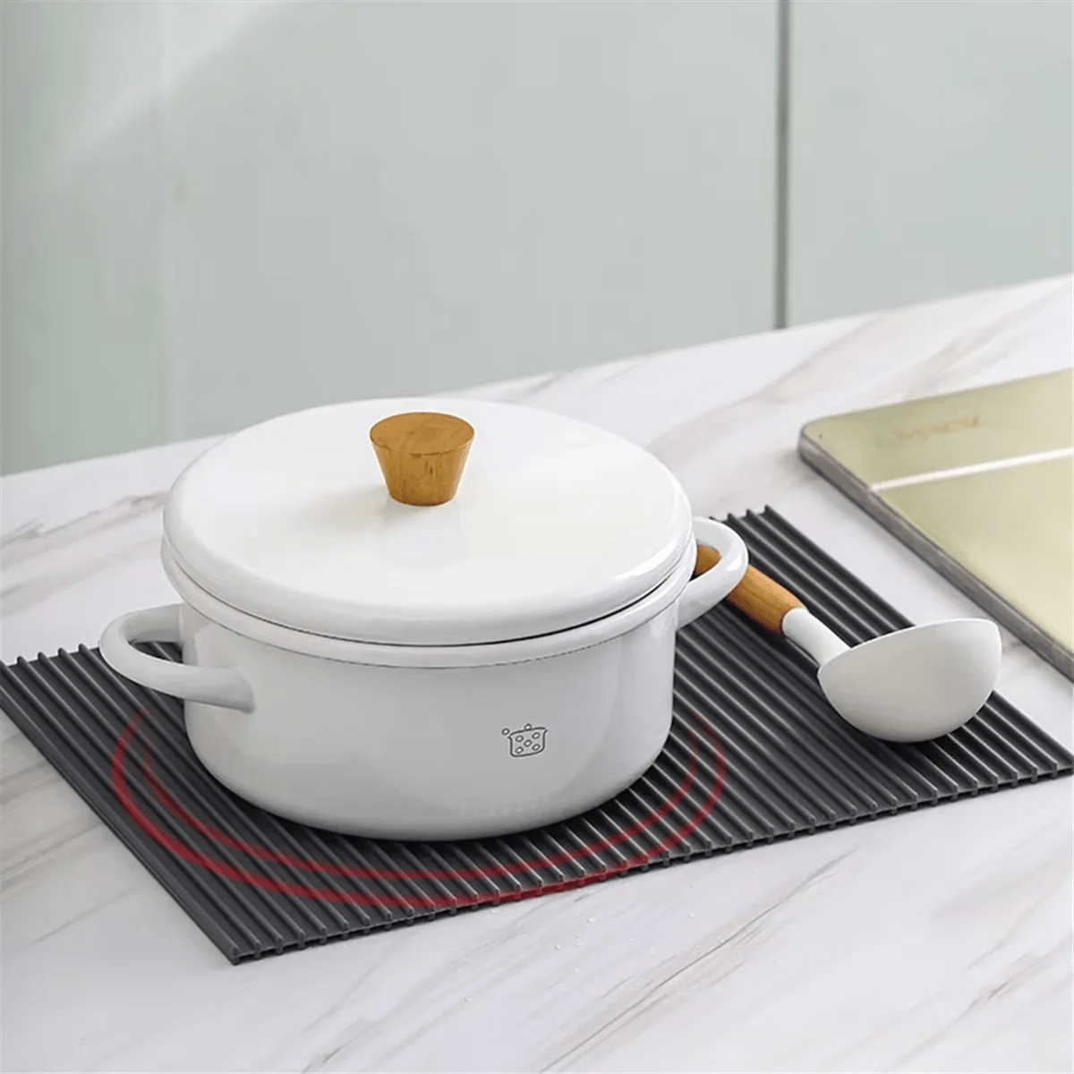 A72P Silicone Kitchen Mats for Countertop - High Temperature , Anti-Scalding, Anti-Slip Coasters and Placemats