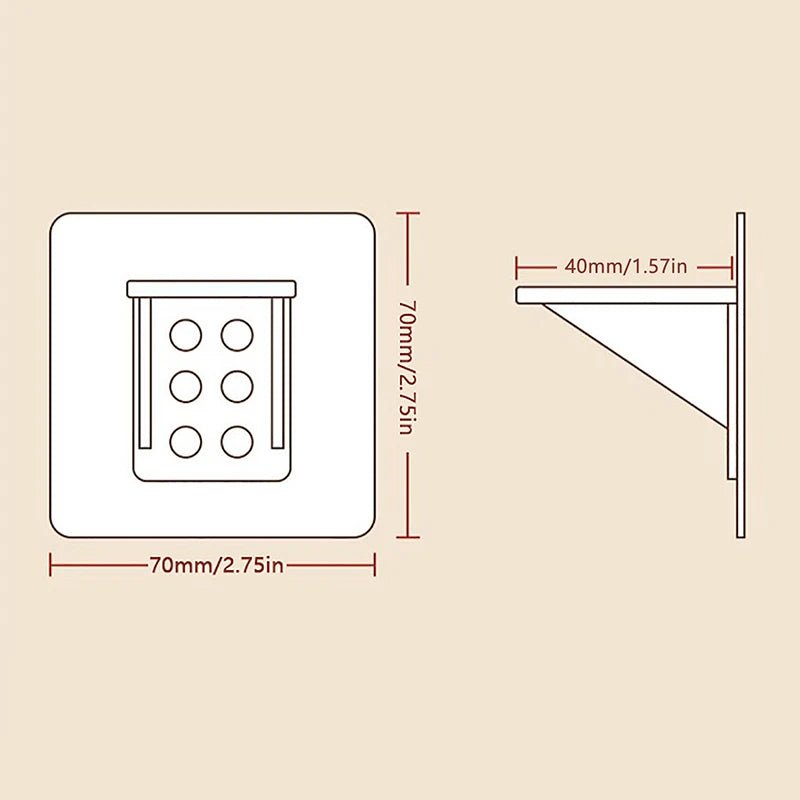Adhesive Shelf Support Pegs for Cabinets & Closets