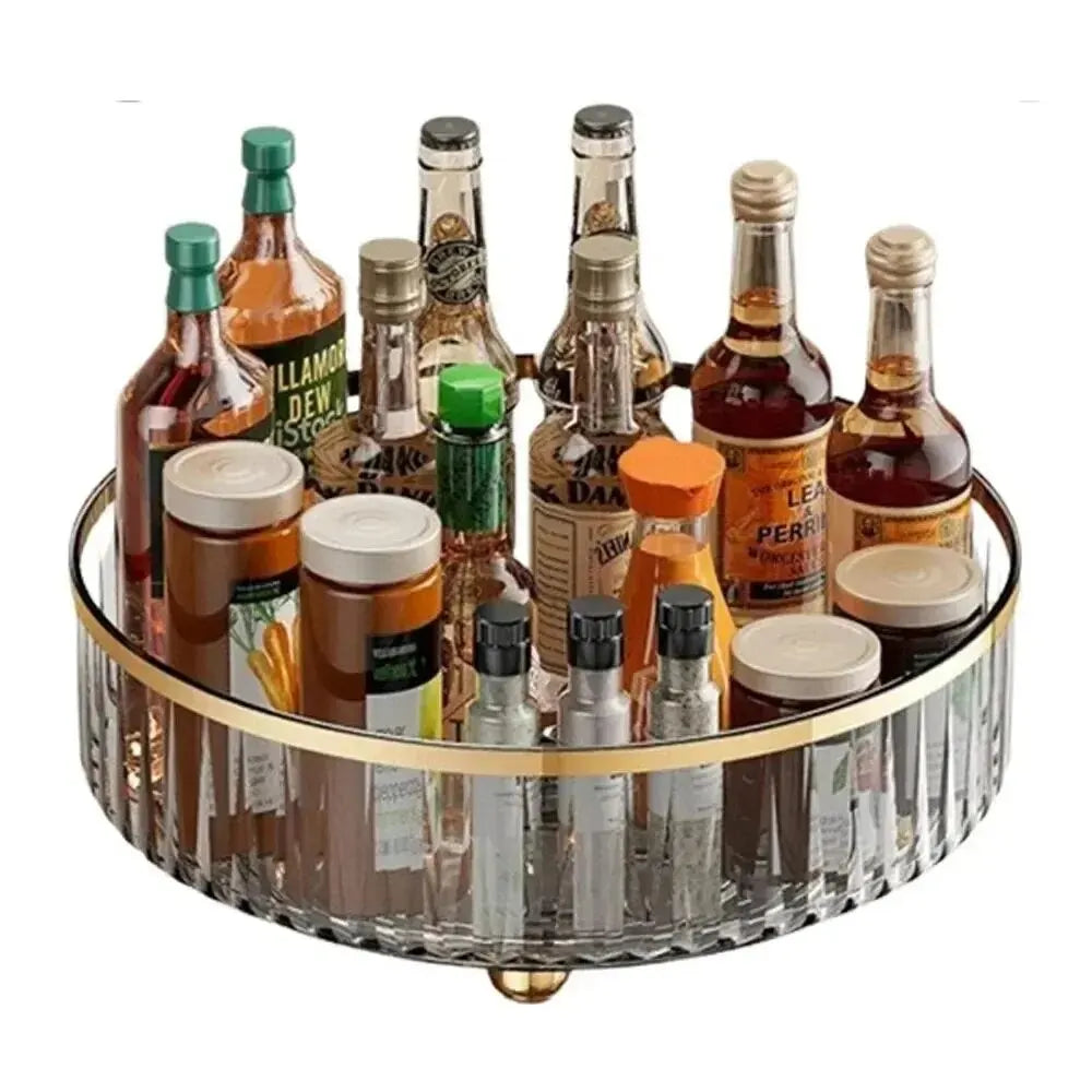 Rotating Spice Rack Organizer for Cabinet & Pantry – Turntable Design