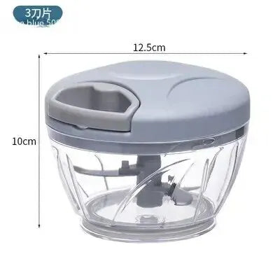 Crusher Vegetable Onion Cutter Kitchen Cooking Accessories 500/900ML Manual Meat Mincer Garlic Chopper Rotate GarlicPress
