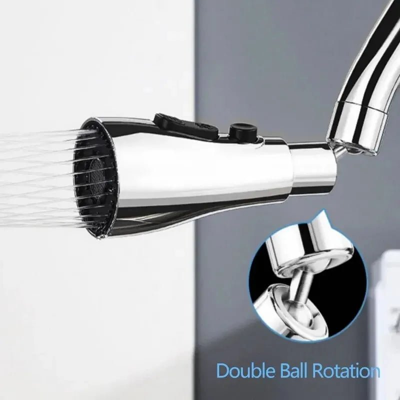 Brass Kitchen Faucet | 3-in-1 Flexible Sink Mixer with Sprayer