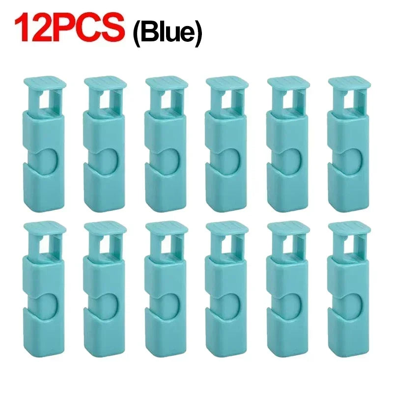 12 PCS Food Bag Clips – Reusable Snack & Bread Clips