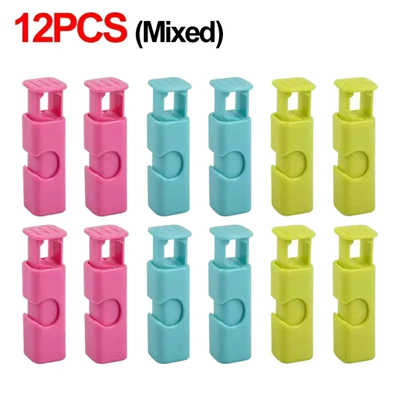 12 PCS Food Bag Clips – Reusable Snack & Bread Clips
