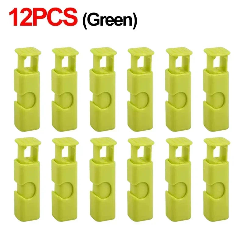 12 PCS Food Bag Clips – Reusable Snack & Bread Clips