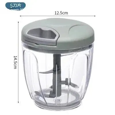 Crusher Vegetable Onion Cutter Kitchen Cooking Accessories 500/900ML Manual Meat Mincer Garlic Chopper Rotate GarlicPress