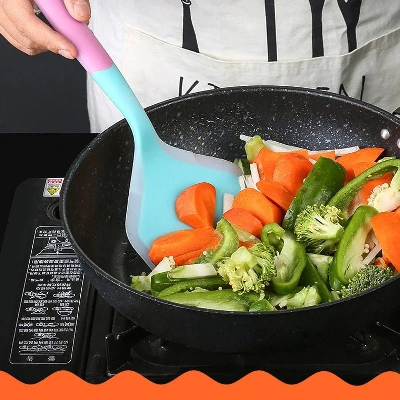 Mini Silicone Spatula Dual Color Kitchen Utensil
