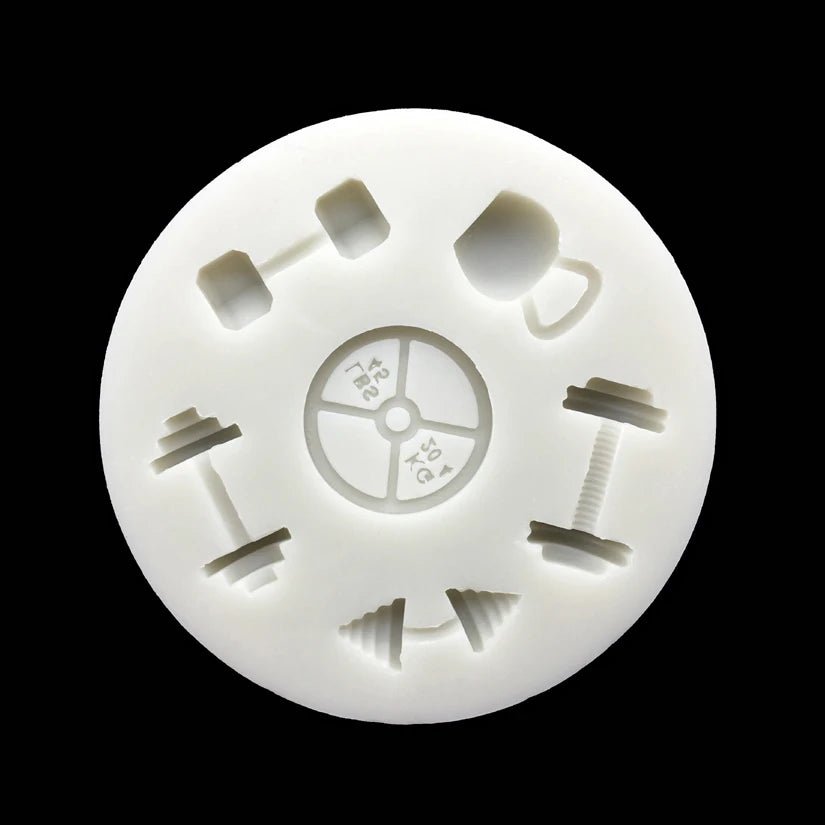 Dumbbell Fitness Equipment Silicone Fondant Cake Mold Sugarcraft Chocolate Cupcake Baking Mold for the Kitchen Decorating Tools - Youlander