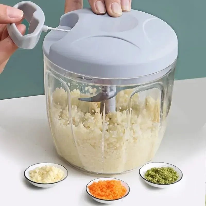 Home Kitchen Manual Ginger Grinder Garlic Mud Splasher Multifunctional Vegetable Cutter Handheld Meat Grinder Modern Minimalist - Youlander