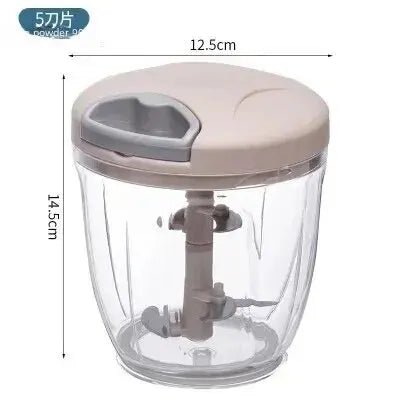Home Kitchen Manual Ginger Grinder Garlic Mud Splasher Multifunctional Vegetable Cutter Handheld Meat Grinder Modern Minimalist - Youlander