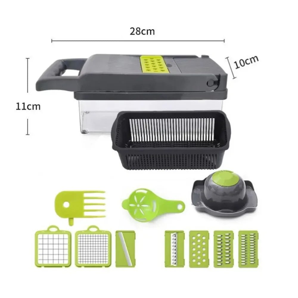 Multifunctional Vegetable Chopper Handle Food Grate Food Chopper Vegetable Slicer Dicer Cut 14/16 in 1 Kitchen Items Cocina - Youlander