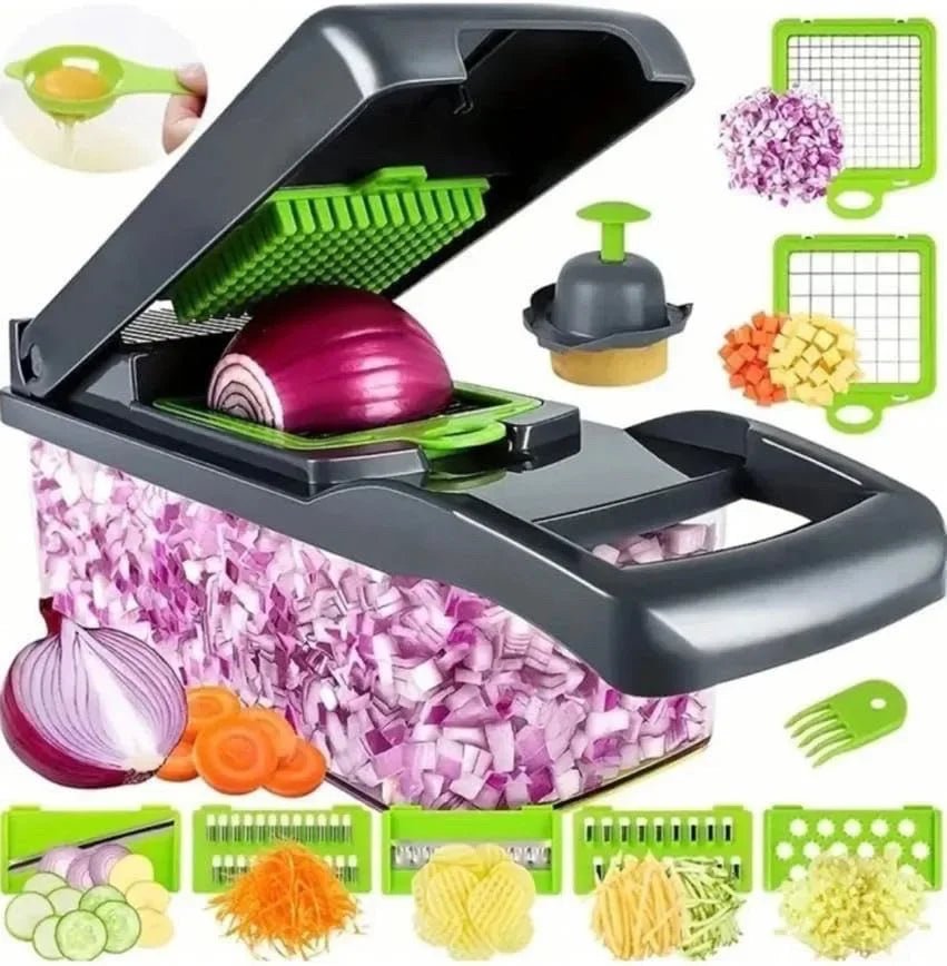 Multifunctional Vegetable Chopper Handle Food Grate Food Chopper Vegetable Slicer Dicer Cut 14/16 in 1 Kitchen Items Cocina - Youlander