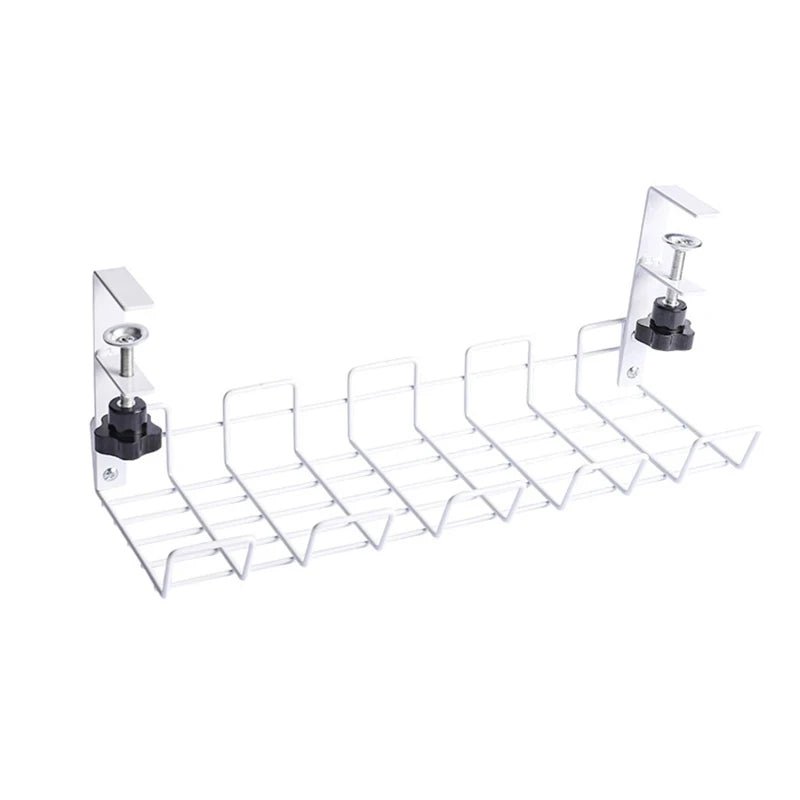 Undertable Storage Rack Metal Cable Tray Computer Desk Wire Organizer without Perforated Kitchen Storage Accessories - Youlander