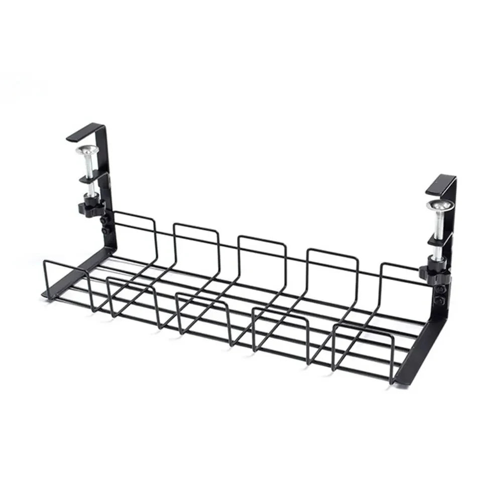Undertable Storage Rack Metal Cable Tray Computer Desk Wire Organizer without Perforated Kitchen Storage Accessories - Youlander