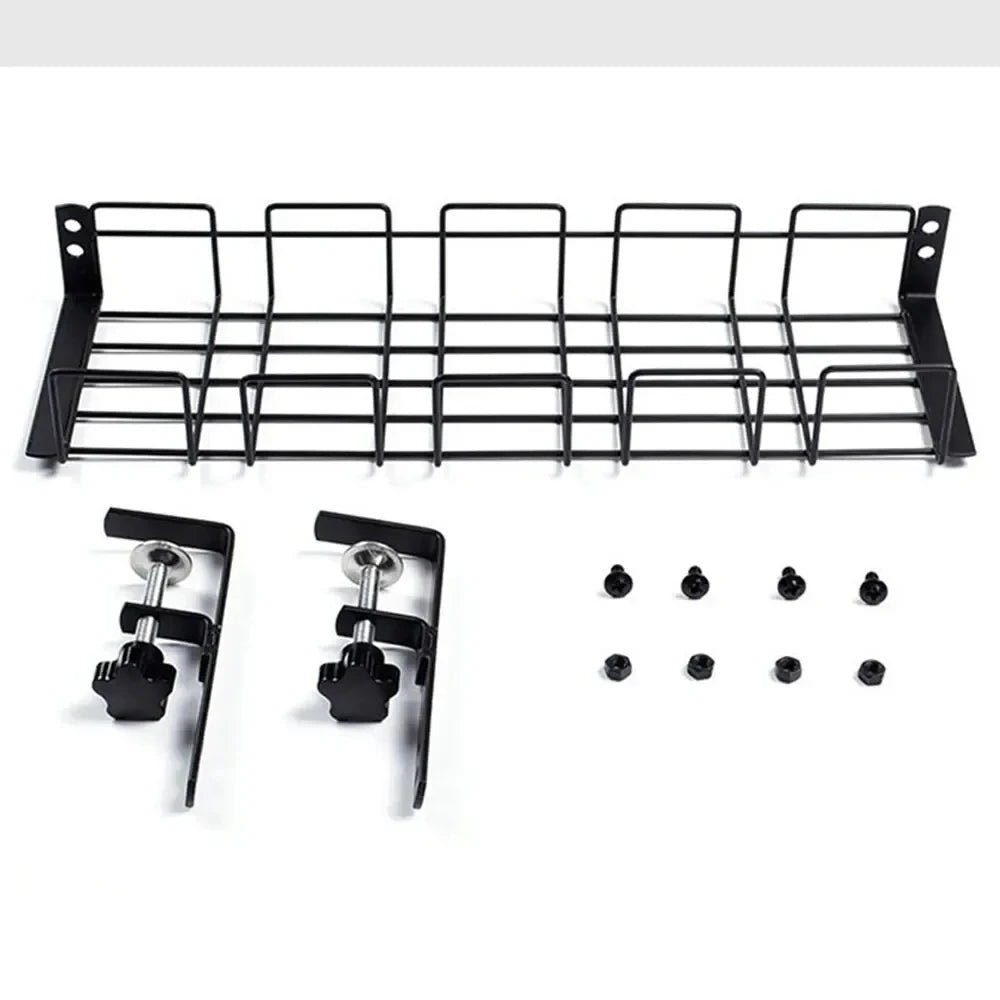 Undertable Storage Rack Metal Cable Tray Computer Desk Wire Organizer without Perforated Kitchen Storage Accessories - Youlander